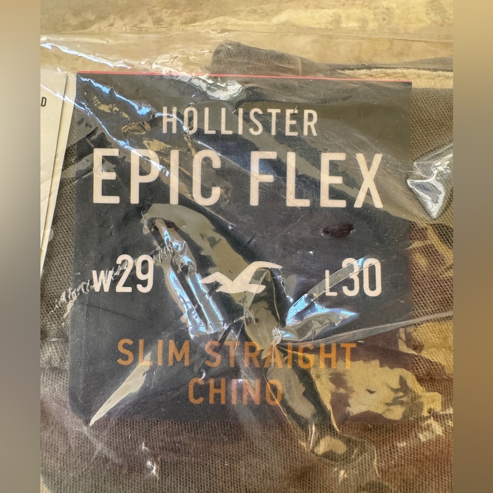 NWT W29 L30 Hollister Epic Flex slim straight Chino Pants